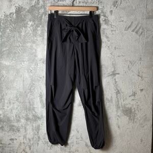 Paskho Serene Ultra Comfort Pants Women's Medium Black Athletic Yoga Pants Tie